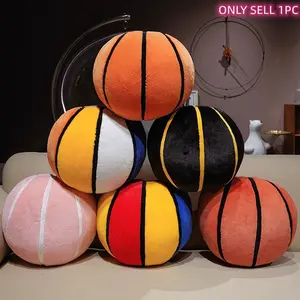 A simulated basketball plush pillow, made of soft, bite-resistant, and safe materials, perfect for children’s sports and pets’ playtime activities. It features vibrant rainbow colors. Ideal as a gift for Children’s Day, Christmas, birthdays