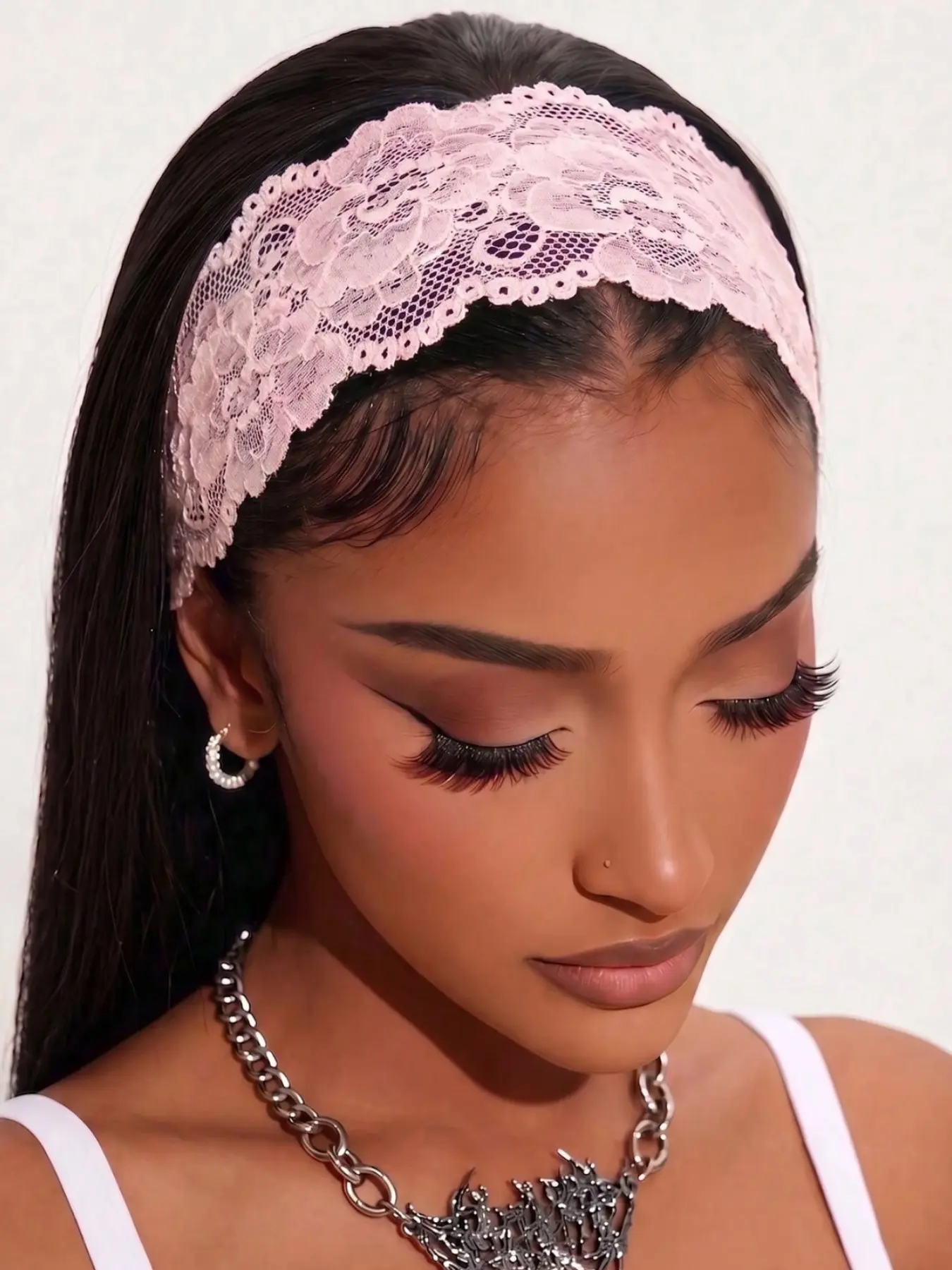1pc Women's Lace Headband, Suitable For DailyWear, Summer Hair Accessory, Vacation BeachHeadband