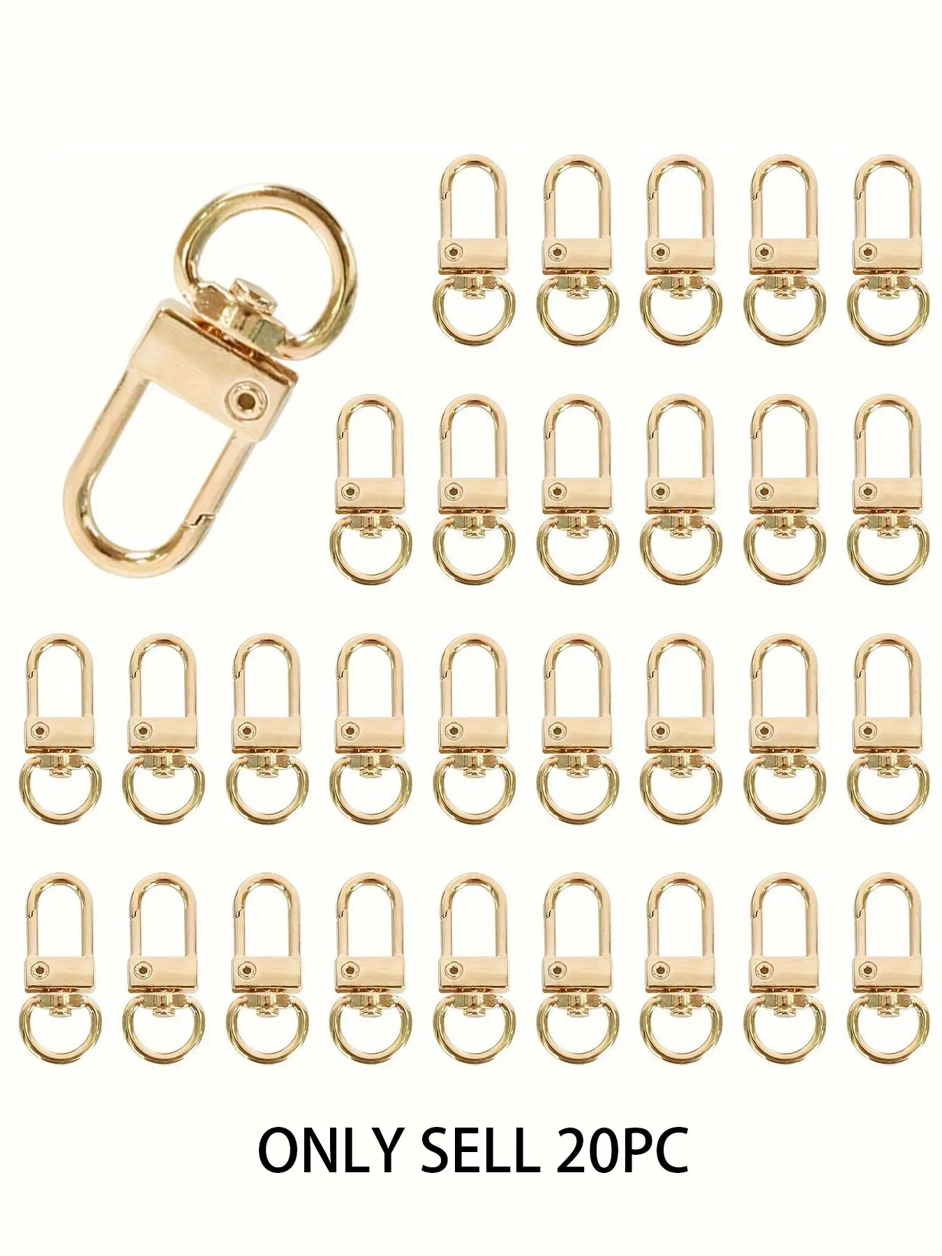 Keychain Making Kit, Lobster Claw Clasps & Swivel Rings & Hooks, Zinc Alloy Jewelry Findings for Dog Leash Charms & Craft Accessories, Charm Accessory, Keychain Making Set
