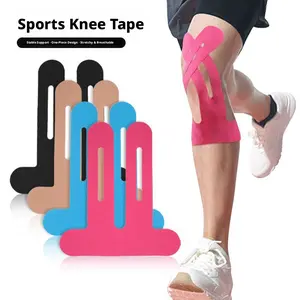 Muscle tape for iliotibial band mobilization of the knee during sports, pre-cut patellar running tape, integrated bandage for basketball, and marathon use