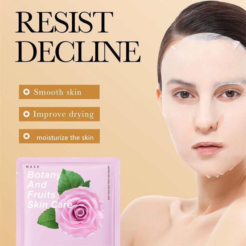 Plant & Fruit Essence Facial Firming Mask, 24pcs/set Moisturizing & Nourishing Cold Compress Mask for Women, Valentine's Day Gift