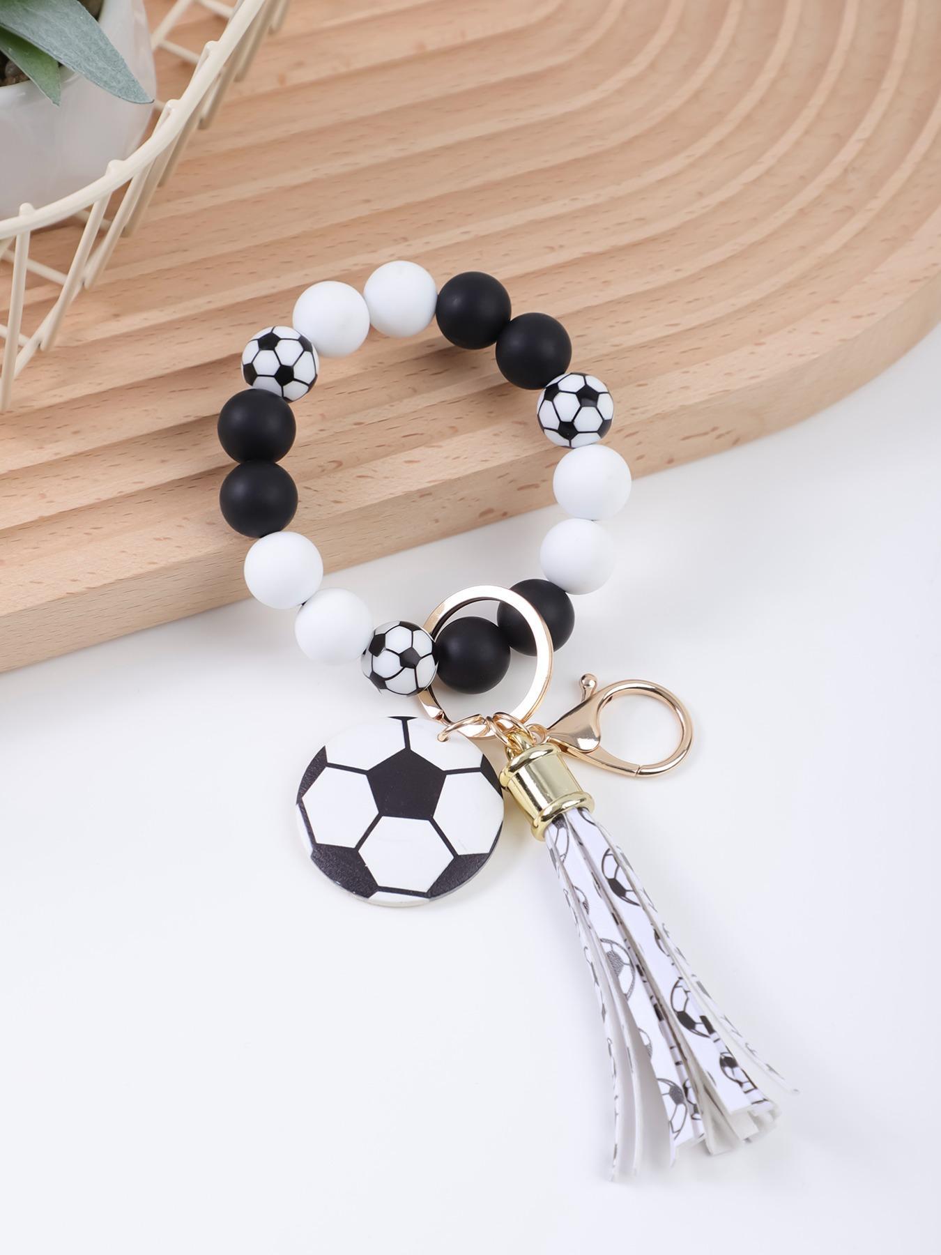 Baseball Design Tassel Decor Keychain, Cute Keychain for Women & Men, Fashion Keychain for Daily Clothing Decor, Trendy All-match & Exquisite Keychain for Birthday Gift, Keychain Pendant