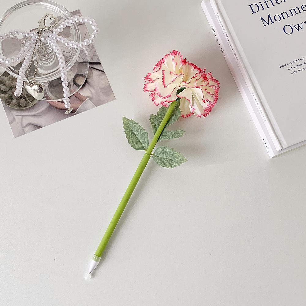 Creative Artificial Carnations Pen, Mother's Day Teacher's Day Gift, Student Writing Tool, Decorative Pen, 1pc