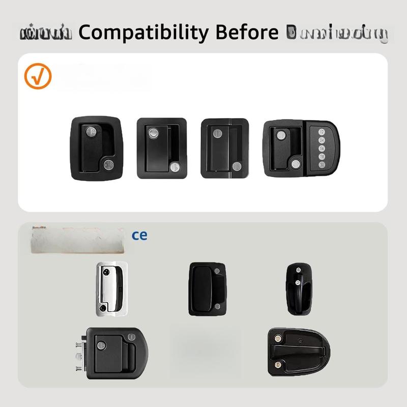 Full Metal RV Keyless Entry Door Lock with Password & Remote, Anti-Peeping & Backlit Keypad, Durable and Secure Camper Latch Replacement for RV Travel Trailer, Patented Security Structure