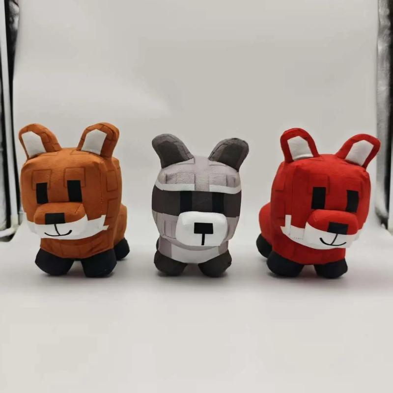 Pet Simulator X Blocky Plush Complete Set, 6 Styles Soft Game Character Stuffed Dolls, Collectible Plushie Gift for Fans & Kids