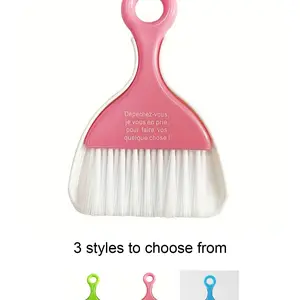 Mini Dustpan Set with Brush, Desktop Broom, Small Cleaning Sweeper, Easy to Hang, Space Saving, Perfect Gift for Craft Lovers