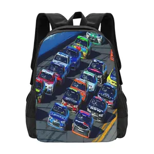 Nascar Sprint Daytona 500 Start Backpack Fashion Travel Backpack Laptop Backpack 16ch Simple And Large Capacity