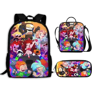 FRIDAY NIGHT FUNKIN'S Backpack With Insulated Lunch Bag Pencil Case 3 Piece Set XVW3 & 53GQ