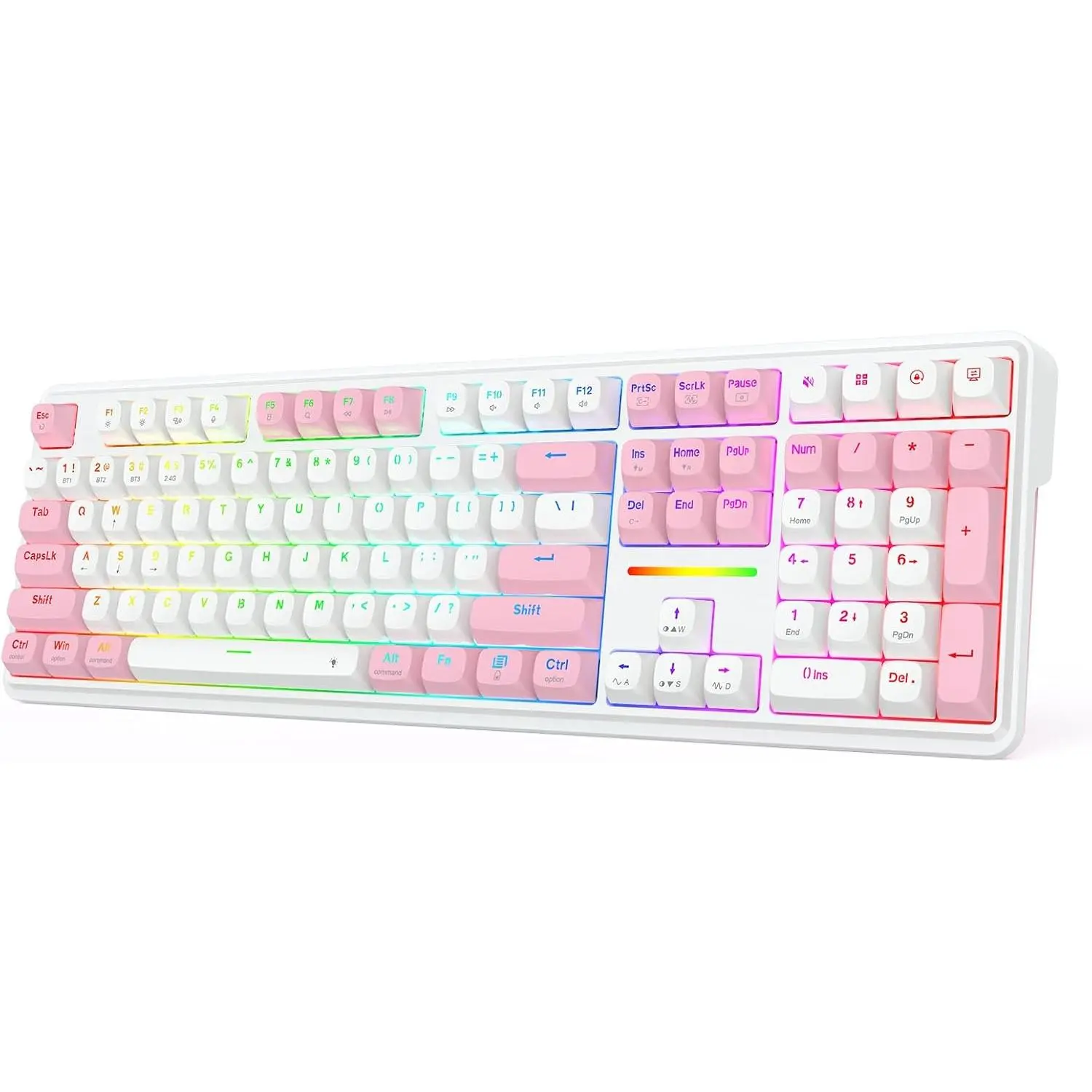 Redragon Model 745 PRO Wireless 108-Key Gasket RGB Gaming Keyboard with 4 Hotkeys