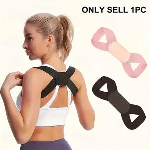 1pc Back Posture Support Belt For Women, Back Lift Strap, Back Posture Brace, Invisible Breathable Polyester Material, Adjustable Self-adhesive Design, Helps Improve Body Posture, Daily Wear And Outdoor Activities