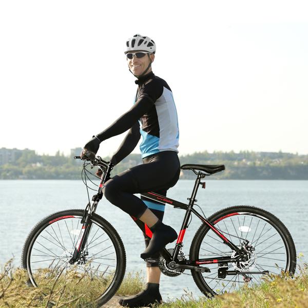 CamPingSurvivals 26 Inch 21 Speed Explorer Red Black Mountain Bike