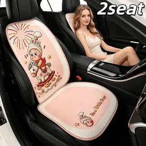 2 Seat Car Seat Covers, Front Dual Seats, All-Season Breathable Car Interior Cushions, Ergonomic Fatigue Relief, Durable Fashion Fit for Most 5-Seater Cars Suvs