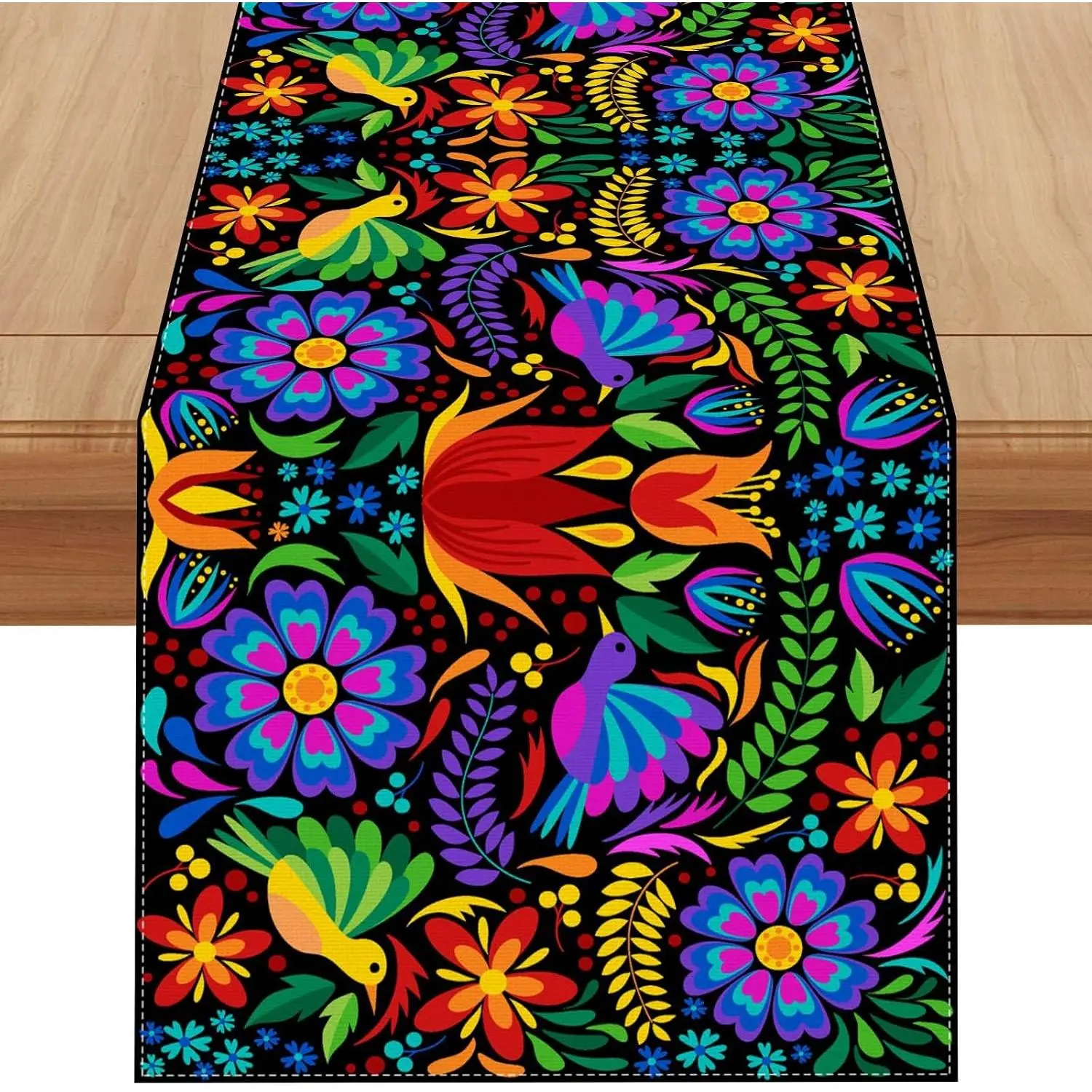 Mexican Fiesta Table Runner Mexican Fiesta Themed Party Cinco De Mayo  Kitchen Dining Room Table Decorations 13x72 Inch