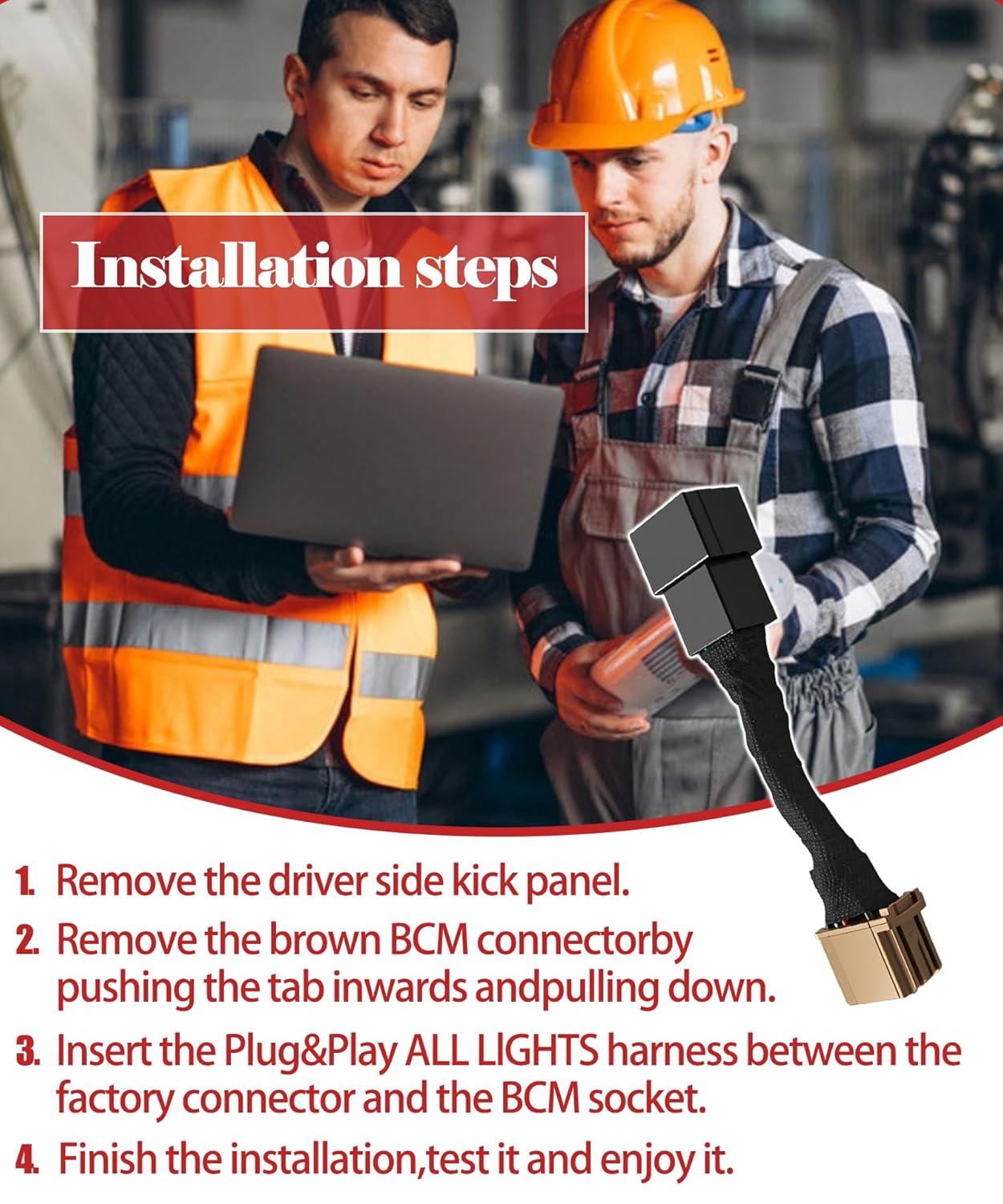 SUNDAY MIRTH All Lights Mod 6 High Mod Kit Compatible with Chevy Silverado 1500 Tahoe Equinox Suburban,GMC Yukon Terrain Sierra 1500,Buick Envision,Fog Lights Low Beamhigh Beam Turn On All Headlight Modules