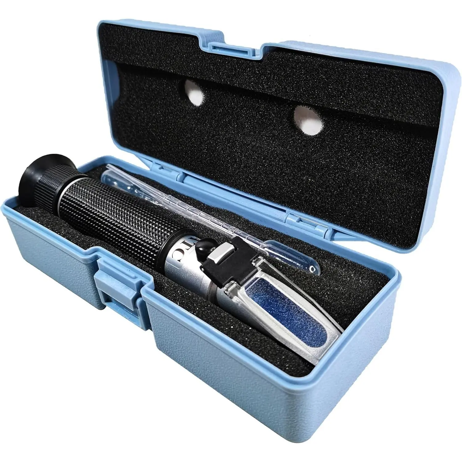 Salinity Refractometer for Seawater and Marine Fishkeeping Aquarium, 0-100 PPT with Automatic Temperature Compensation