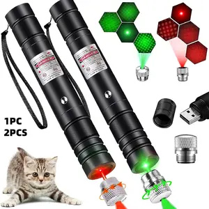 USB Rechargeable Pet Laser Toy, Low Power Safe Design, Interactive Wall Projection, Indoor Outdoor Use, Includes & Lasers, Laser Pointer