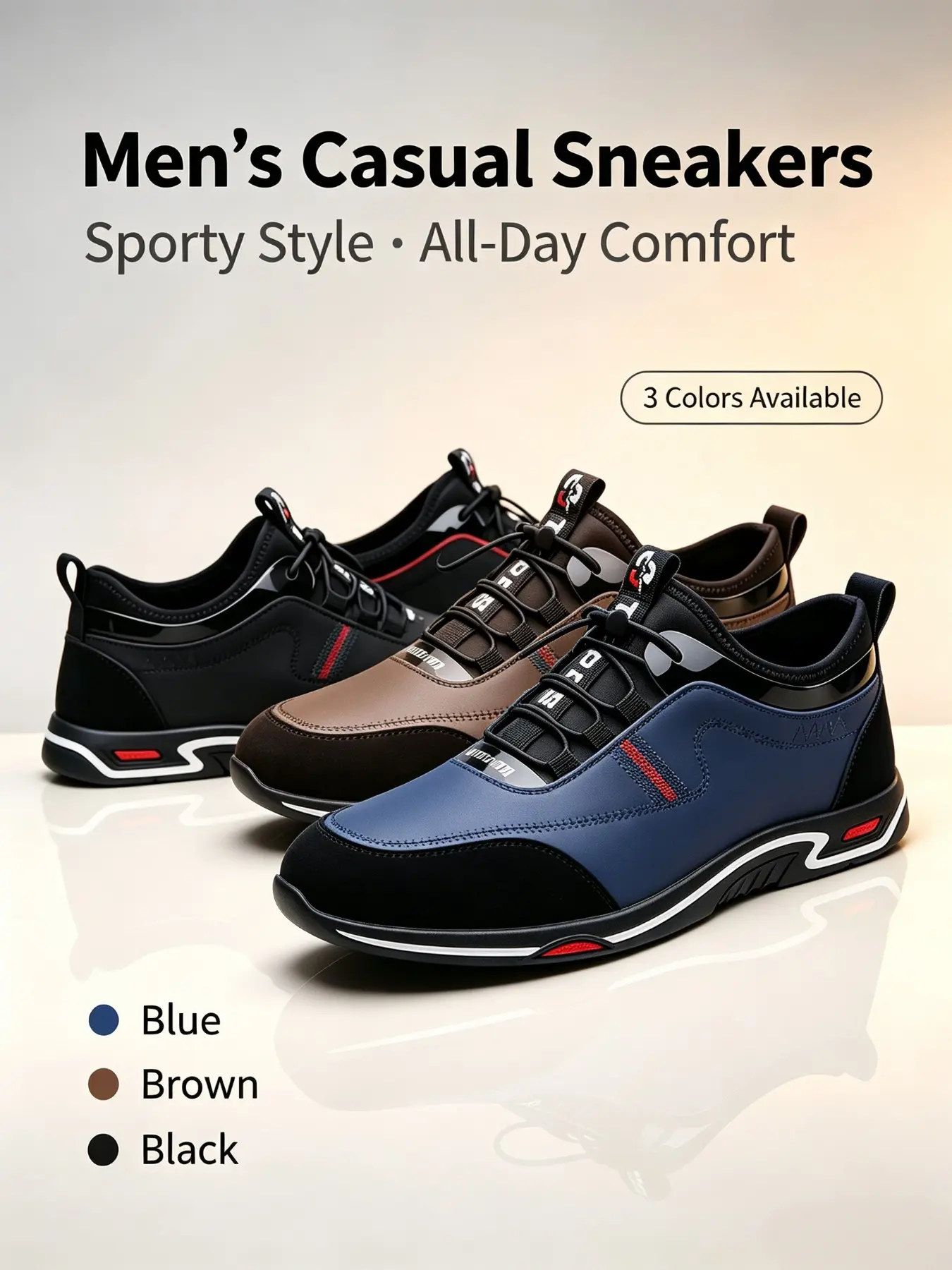 New Men's Fashion Sneakers | Lightweight Breathable Casual Walking Shoes for All Occasions Footwear