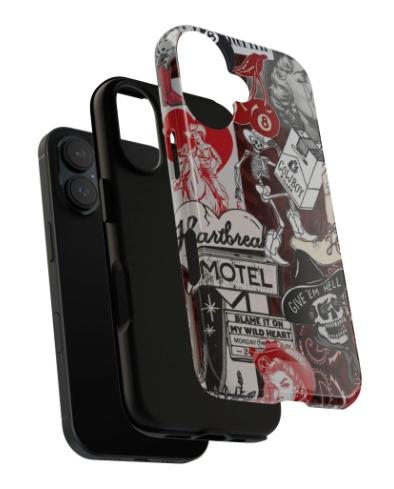 Retro Western Motel Style & Trendy Cinematic Aesthetic Dual-Layer Film Phone Case — Compatible with iPhone 13, 14, 15, and 16 Series