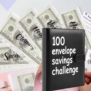100 Envelopes Money Saving Challenge, Envelopes Challenge Binder, Achieving Financial Goals with a Budget Binder and Cash Envelopes, Successfully Reach Your Savings Goals of $5,050