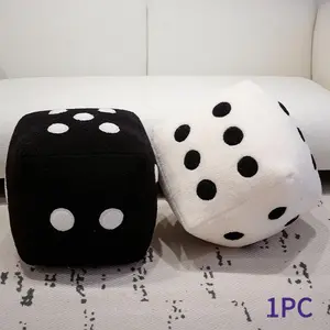 Fun Realistic Dice Pillow, Simple Home Decor Cushion, Soft Cushions, Sofa Backrest Mat, Includes Filling, Size 25cm, Cute Style
