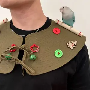 Bird Diaper Cover, Shoulder Protection, Anti-Chew, Christmas Style, Interactive, Handmade, Versatile Fit, Suitable for Pigeon, Lovebird, Long-Tailed Parrot