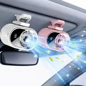 2026 New Car Clip-On Air Conditioner Fan with 360° Rotation,199 Speeds Adjustable, USB Rechargeable,LED Display,Portable Personal Cooling for Office Car Outdoor,Summer Gifts for Women and Men,Travel Essentials#SummerWins #DealsForYouDays