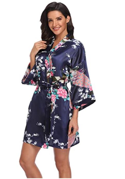 Rayon Robes Women Nightwear Flower Home Clothes Intimate Lingerie Casual Kimono Bath Gown Lady Night Dress Oversize 3XL