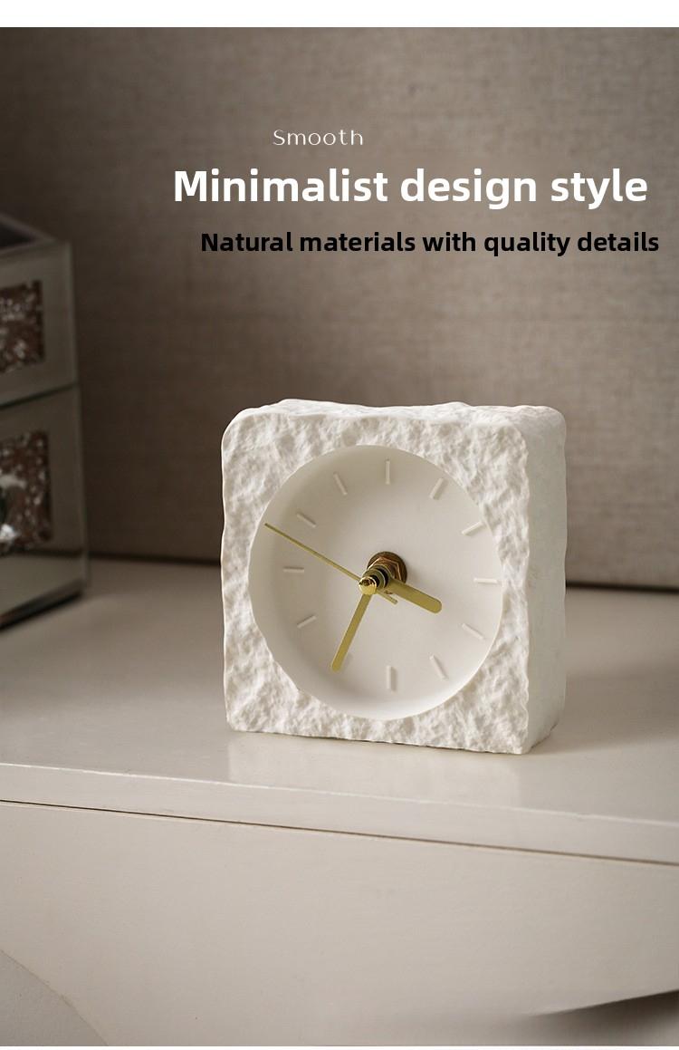 Nordic desktop ornament home decoration modern minimalist creative silent clock living room quartz clock