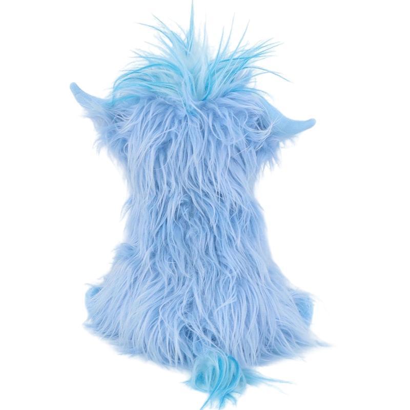 Fluffy Light Blue Highland Cow Plush Doll | Adorable Huggable Companion Ideal Birthday Gift & Cozy Decor