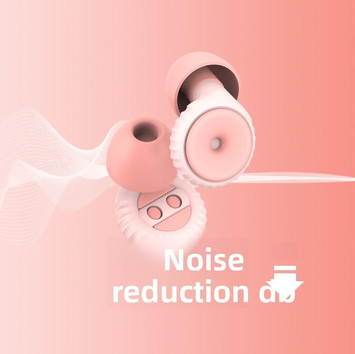 Sleep noise cancelling earplugs, equipped with 2 pairs of replacement earplugs, soft and waterproof, reusable, suitable for home, snoring, work, household essentials, travel essentials, bachelor party gifts, personalized Easter gifts for men and women, te