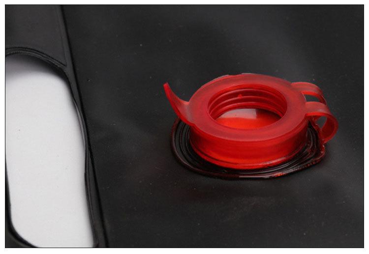 Outdoor camping shower bag 20L solar hot water bag for outdoor bathing and showering, portable shower and water storage bag