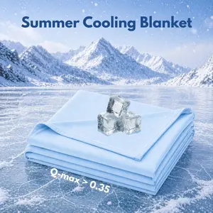 Cold Air Conditioning Cooling Blanket Single Layer, Lightweight Breathable Cooling Summer Throw for Hot Sleepers, Soft Cool Touch Blanket for Bed & Sofa, Machine Washable