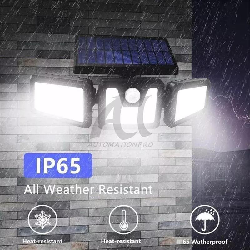2 Pack Multi Purpose Solar Lights Outdoor Motion Sensor IP65 Waterproof Security Lamp with LED for Wall Fence Pathway Installation Yard Lighting