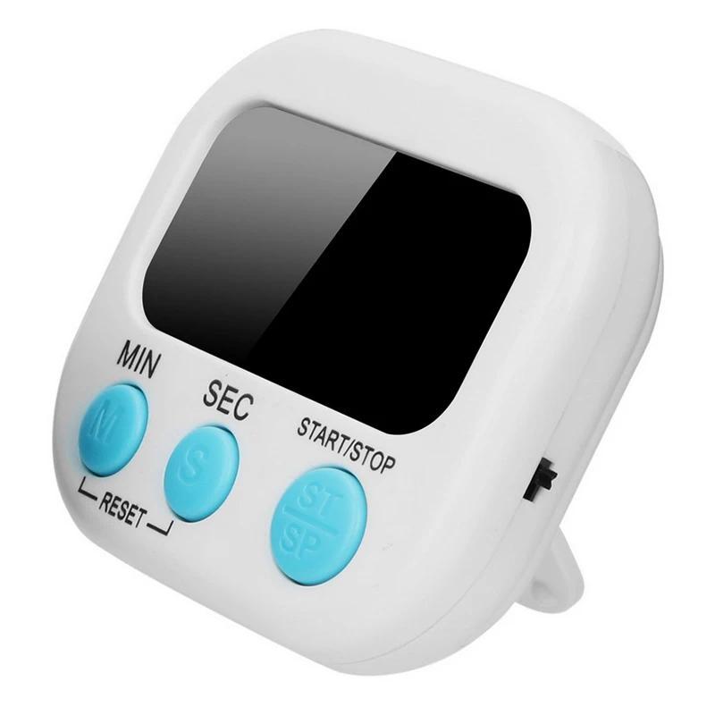 Electronic Kitchen Timer Magnetic LCD Digital Count Down Up Stopwatch Loud Kitchen Cooking Shower Study Stopwatch