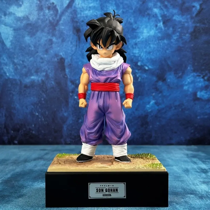 Dragon Ball Z Goku Son Handmade Figure, Martial Arts Uniform, Scarf, Plaque Base, High Detail, Limited Edition