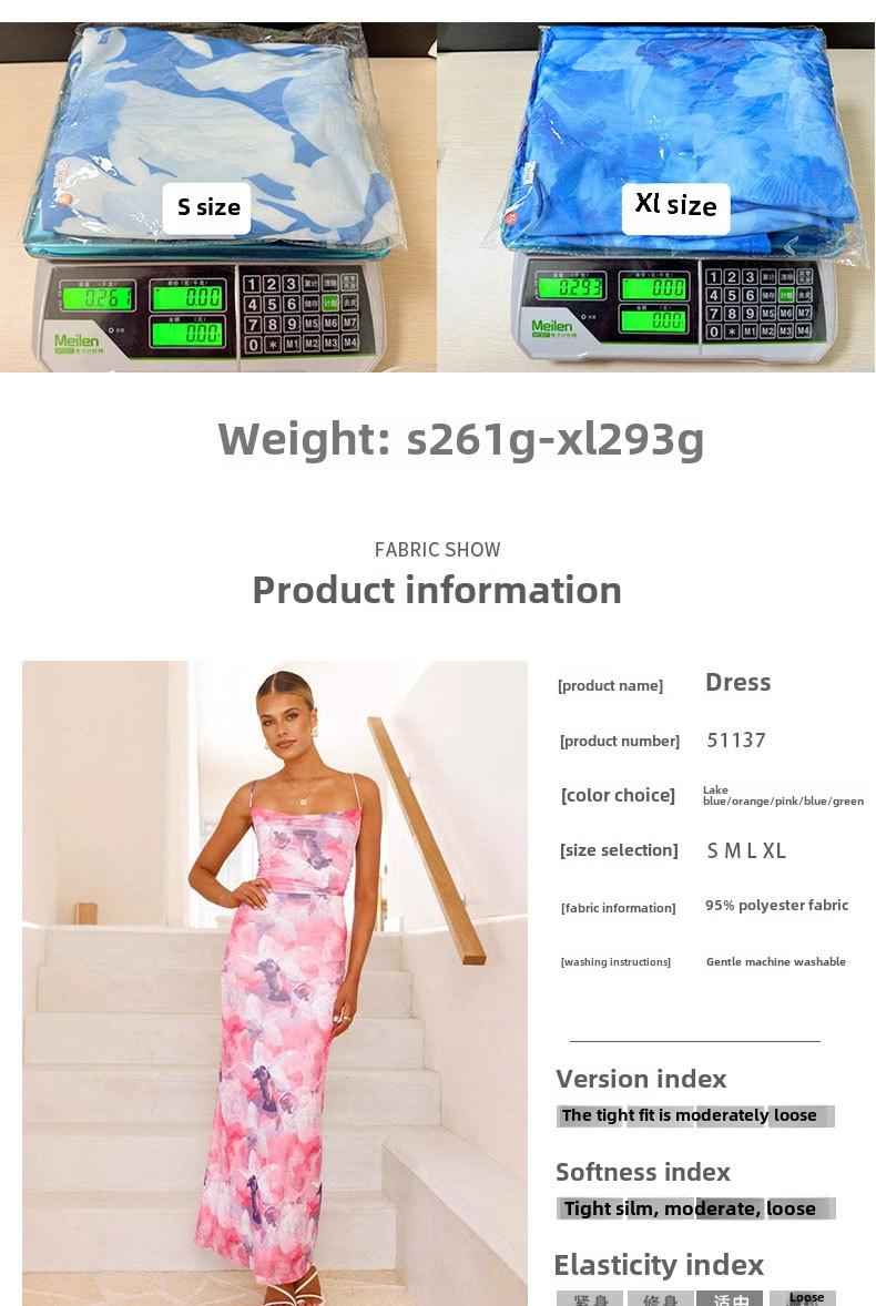 Women's All Over Print RuchedBackless Split Thigh Bodycon TubeDress, Women's Clothing, SundressMaxi Dress, Elegant SleevelessLong Cown for Summer, Capri SunDress, Ladies Clothes for BeachHoliday Valentine's Day, gift Casual Floral Womenswear Gamis