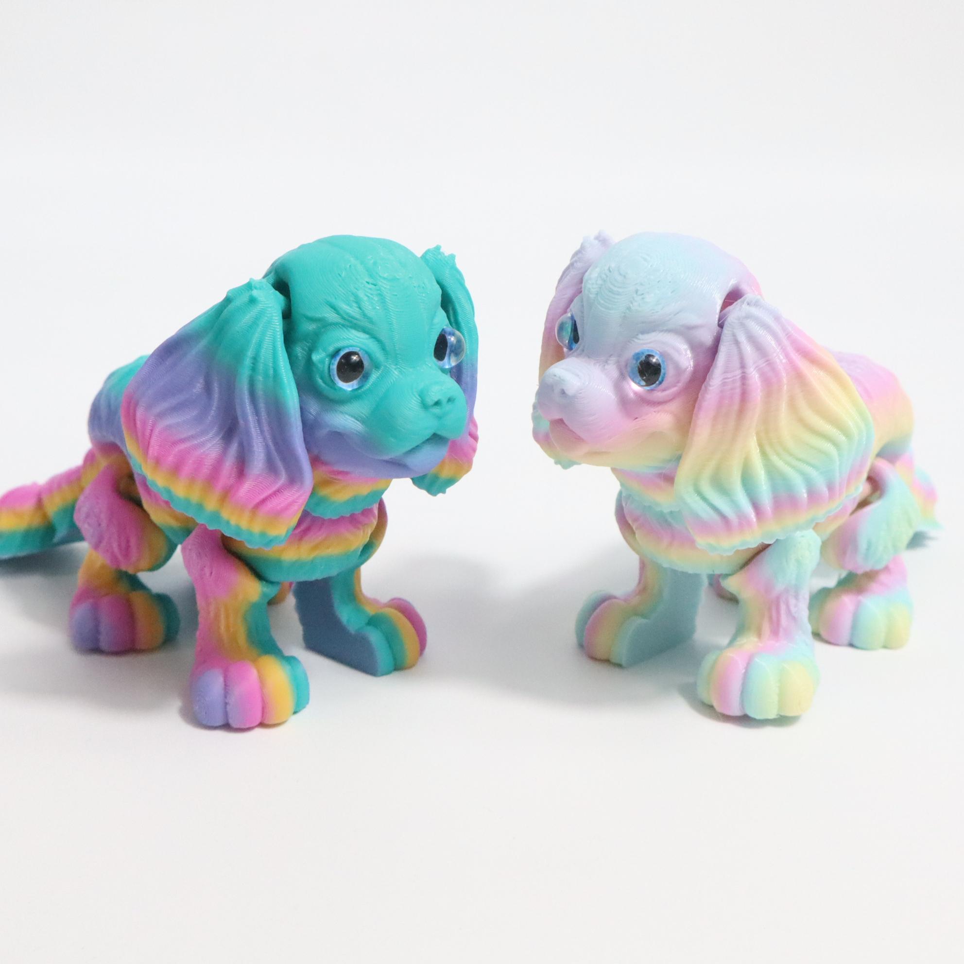 3D Printed Poodle Dog Figurine, Large & Small Sizes Available Decorative Fidget Figurine, Durable Plastic Material, Perfect Gift for Any Occasion, Articulated Fidget Figurines, Doll Figurines, Collectible Figurines