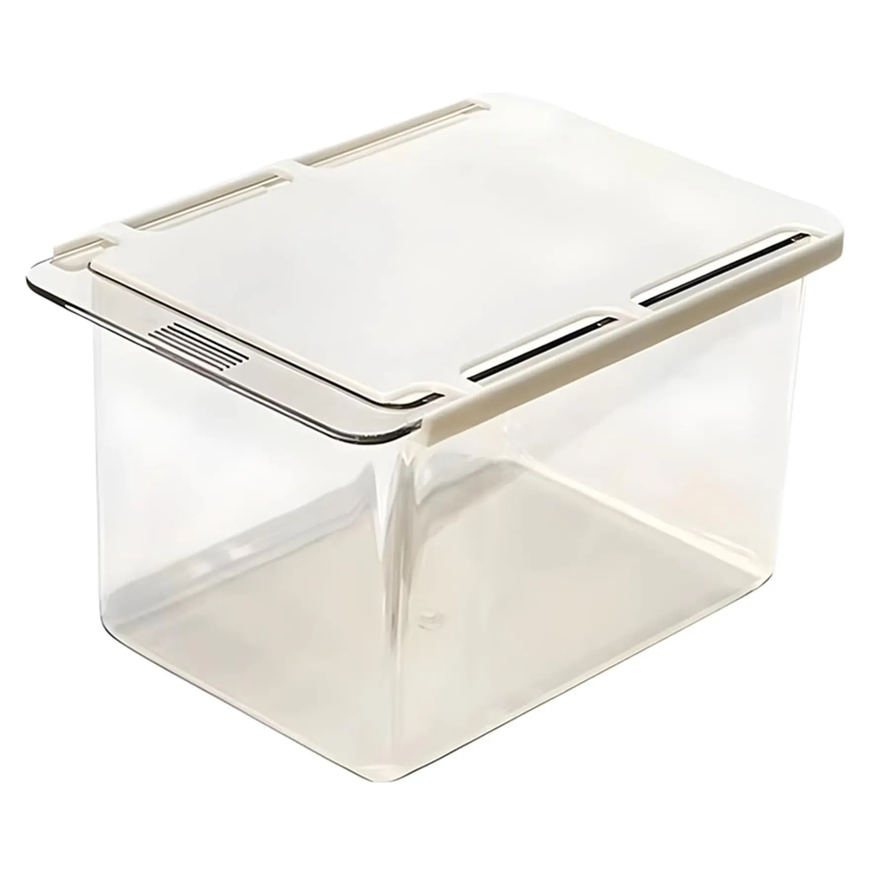 Transparent Drawer Organizer for Bathroom Vanity, Pull-Out Storage Box for Makeup Brushes & Cotton Swabs, Space-Saving Design
