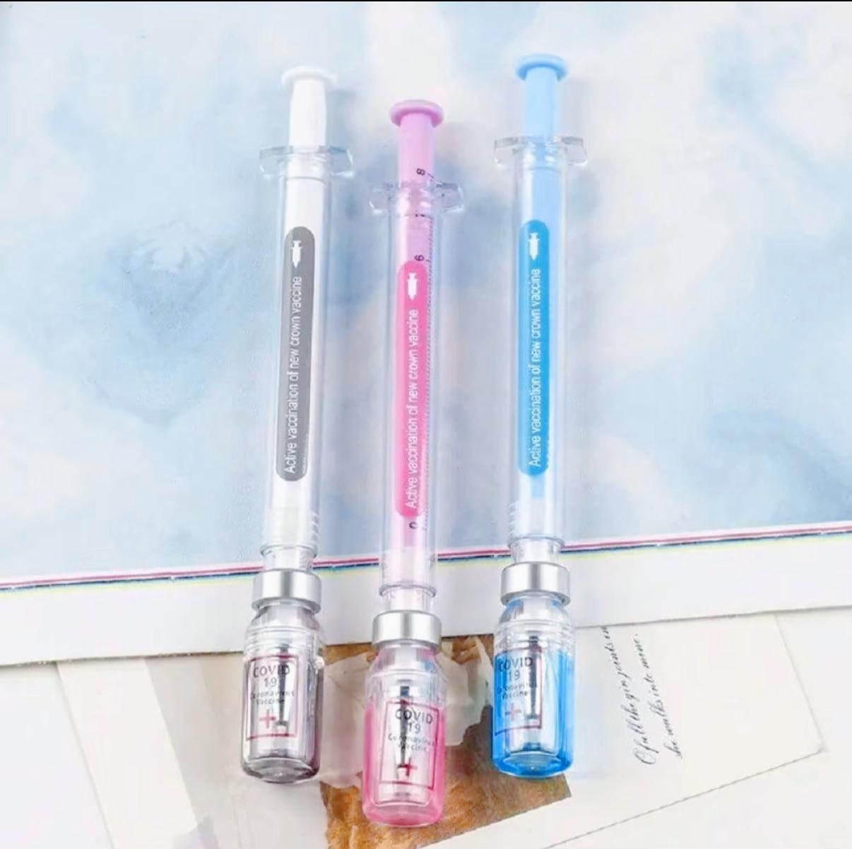 2026 Viral Syringe Pen  | Colorful 0.5mm | Student Creative Stationery