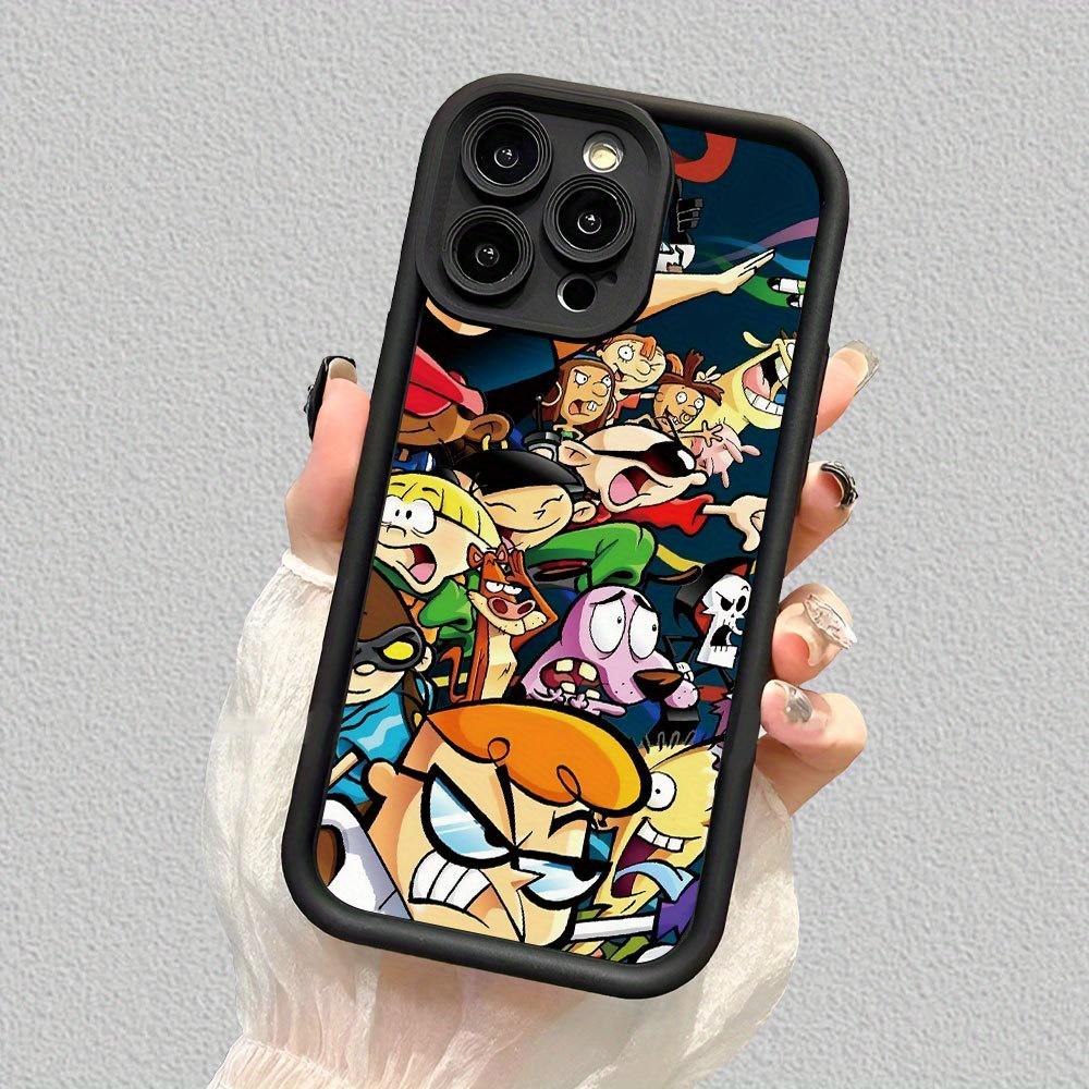 [1pcs Cartoon Character Mobile Phone Case]Cartoon character pattern UV printing matte mobile phone case, 360-degree all-round protection, suitable for Iphone11 12 13 14 15Pro longest X/XS7 8Plus SE Mini and Samsung Galaxy S25 S24 S23 S22 Protective Cover