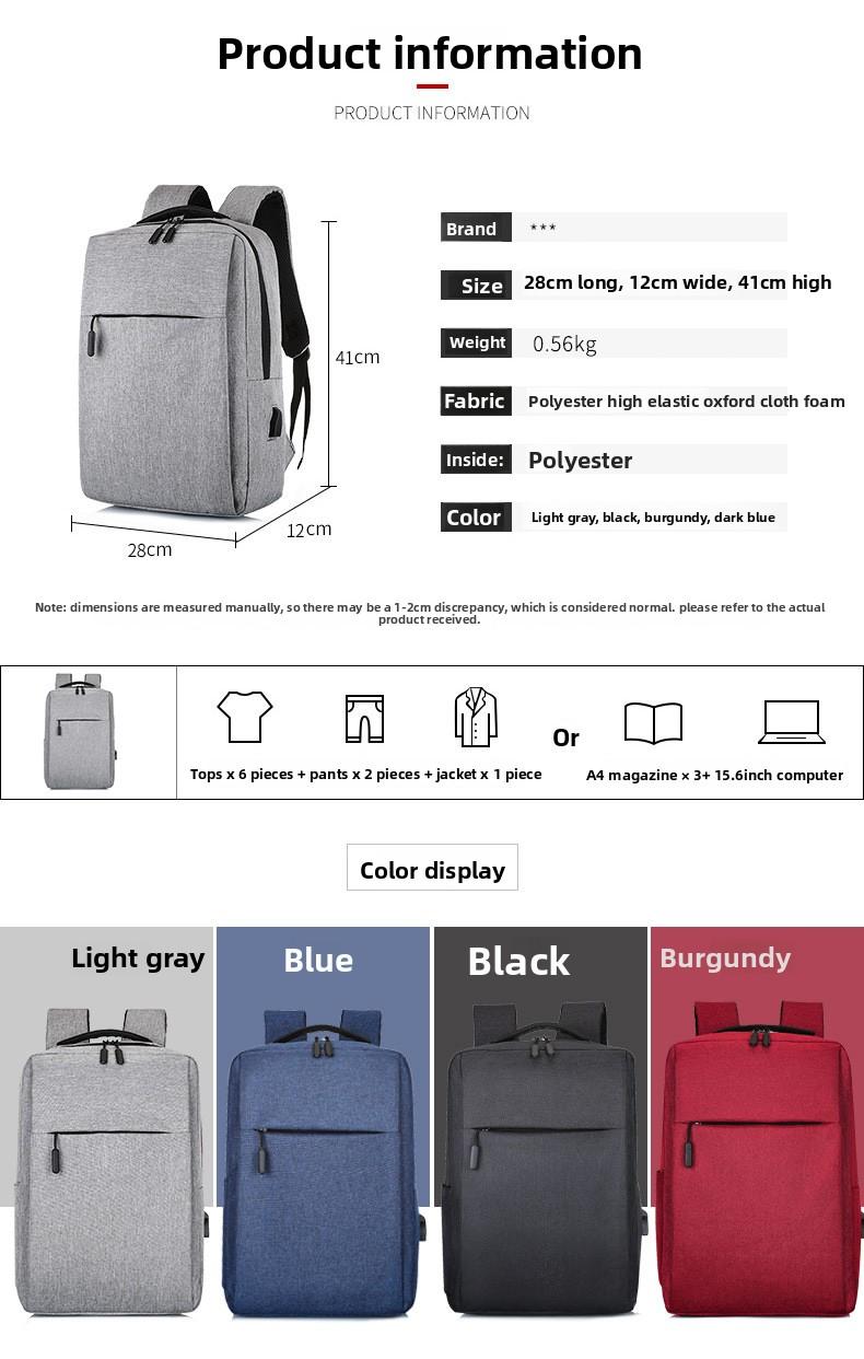 2026 Casual Men's Backpack Waterproof and Shockproof 15.6inch Laptop Bag Outdoor Lightweight Commuting Backpack