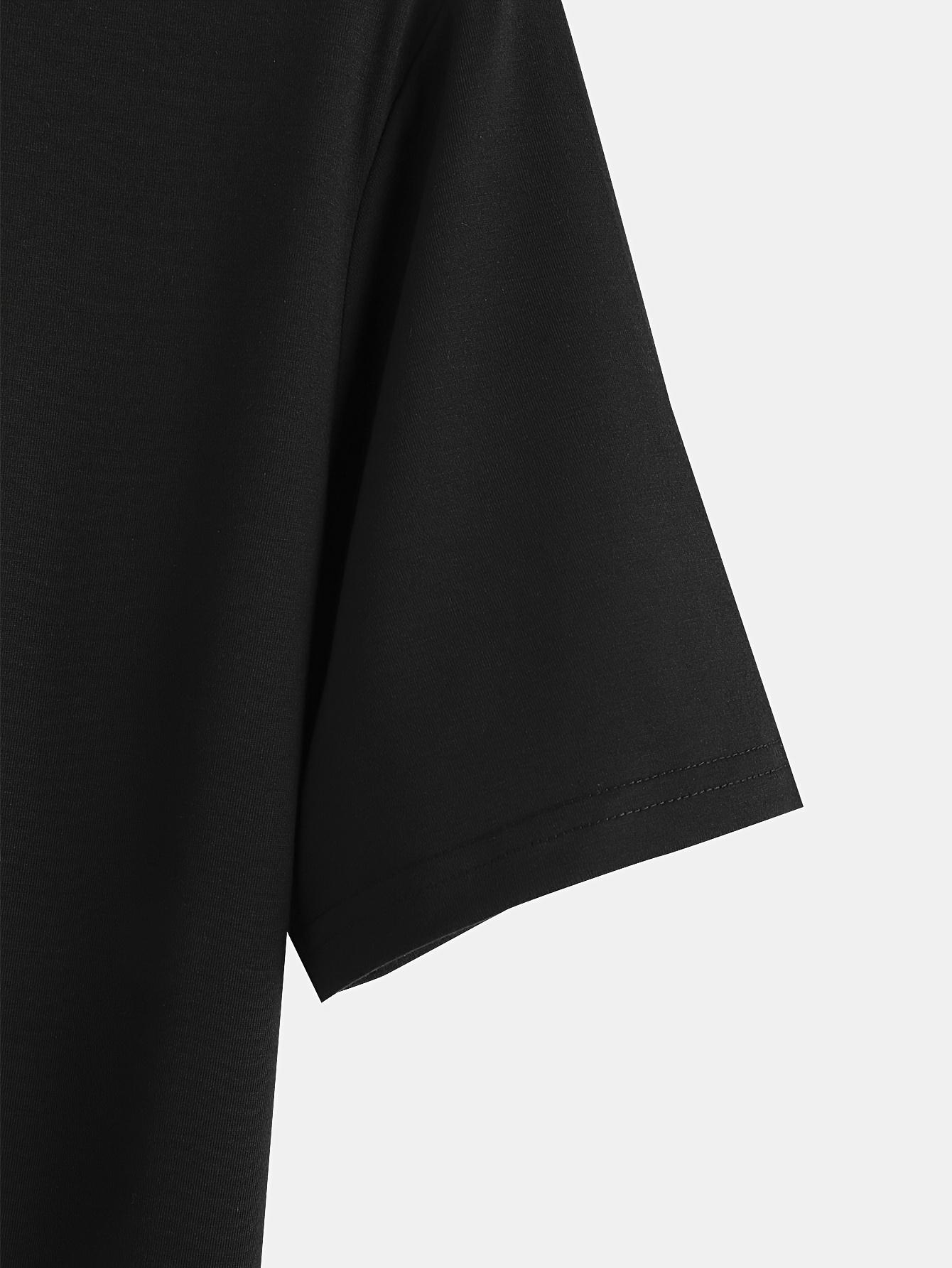 Camiseta de Manga Corta Estampada para Hombre de Verano