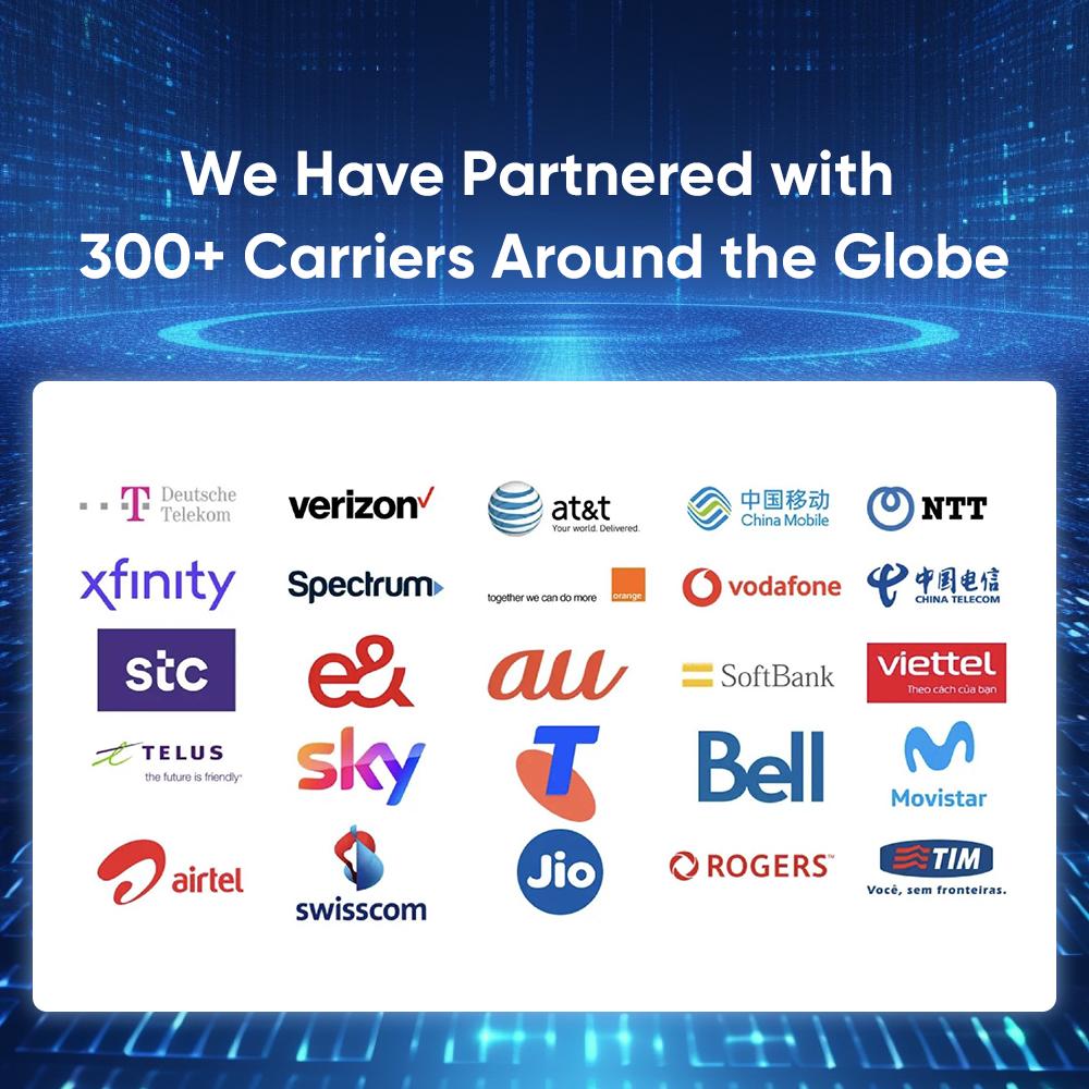 ECOVOX Global eSIM Hotspot Auto-Switch AT&T/T-Mobile/Verizon 150Mbps 4G LTE FCC Certified Pocket-Sized for Airport RV Tinder Date Rescue Free 1GB Data 86g