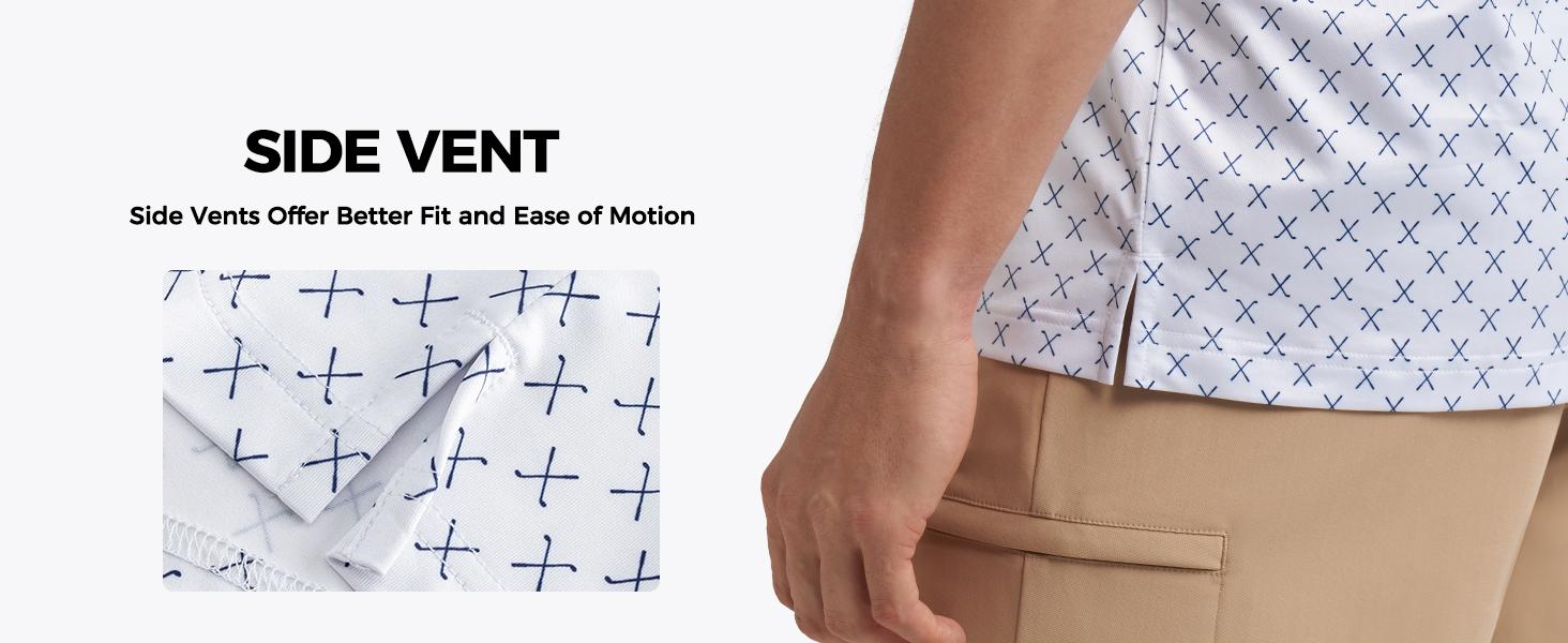 Willit Men's Golf Polo Shirts Short Sleeve Print Performance Moisture Wicking Casual Stretch Breathable workout tops