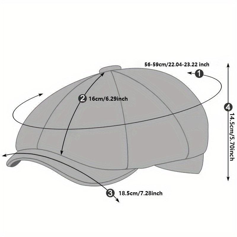 Textured Fabric Vintage Newsboy Cap | British-Style Daily Textured Piece