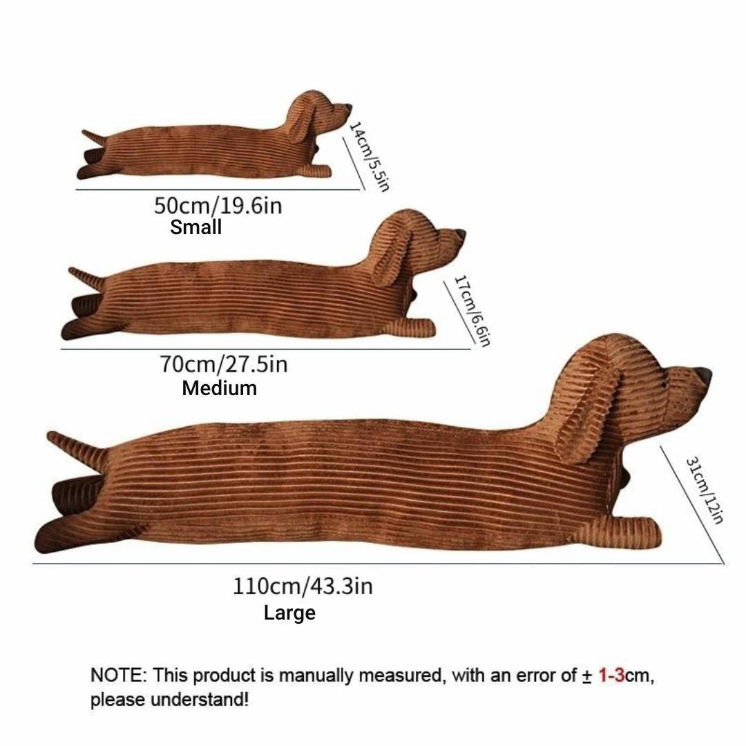Cute Dog Design Stuffed Toy, Long Dog Body Pillow, Soft & Durable Throw Pillow, Lovely Home Decoration Gift for Dog Lovers, Cuddly Stuffed Animal