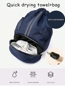 Wet-dry separation swimming bag, basketball and football shoe backpack, sports storage bag, fitness and yoga storage bag, backpack, storage backpack, essential for sports storage