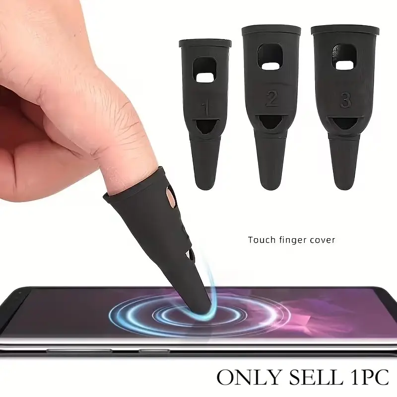 1PC Touchscreen Finger Sleeve Digital Sensitivity (S/M/L, L Size Ideal for Thumb) – All-in-One Finger Protector for Writing, Drawing, Gaming, and Touchscreen Devices, No Power Required