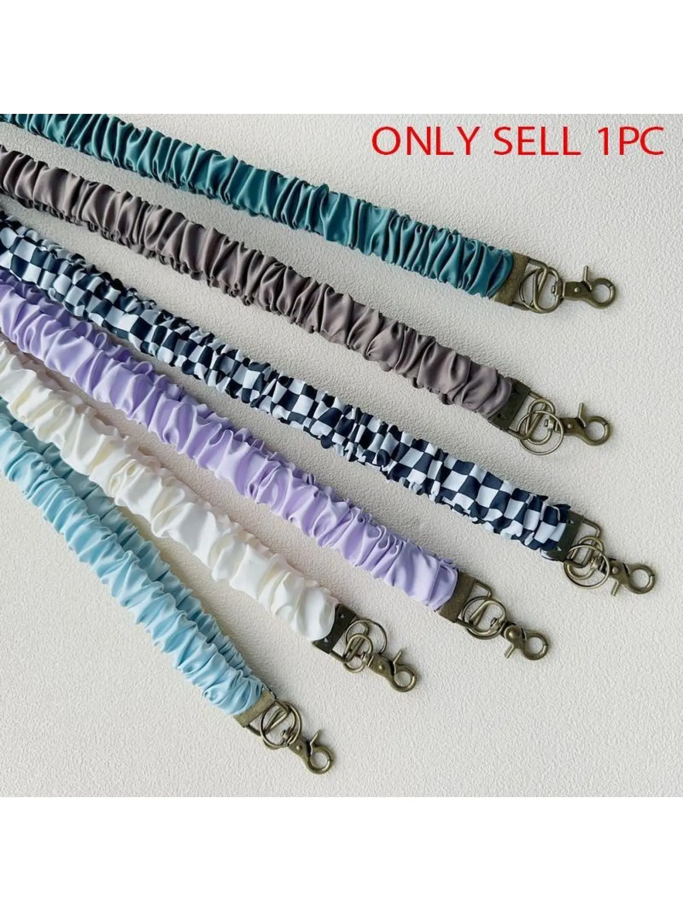 Stretchy Scrunchie Lanyard for ID Badges - Cute NeckLanyard for Keys I Retractable Keychain Holder for Women