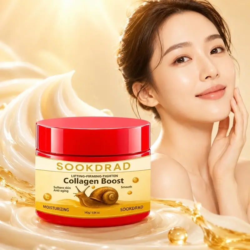 Snail Collagen Boost Cream, Lifting, Firming, Tightening, Softening Skin, Anti-aging, Smooth, Moisturizing, 140g